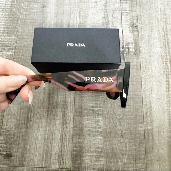 Prada PR A08S Violet Brown Sunglasses w/ Box - Picture 5 of 10